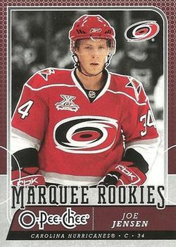 #553 Joe Jensen - Carolina Hurricanes - 2008-09 O-Pee-Chee Hockey