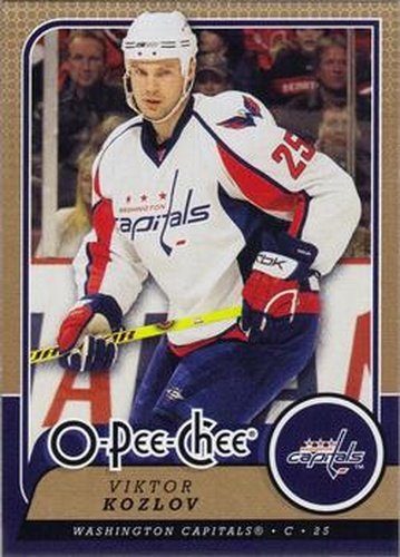 #56 Viktor Kozlov - Washington Capitals - 2008-09 O-Pee-Chee Hockey