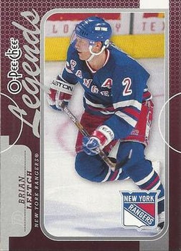 #576 Brian Leetch - New York Rangers - 2008-09 O-Pee-Chee Hockey
