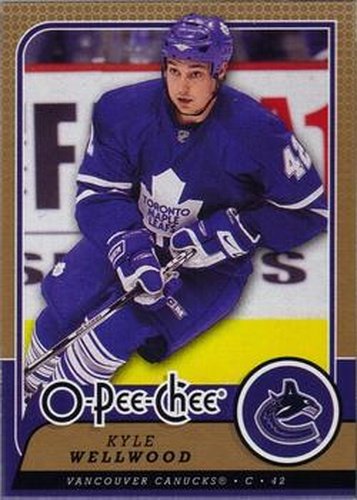 #57 Kyle Wellwood - Vancouver Canucks - 2008-09 O-Pee-Chee Hockey