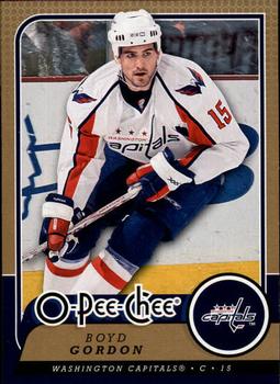 #60 Boyd Gordon - Washington Capitals - 2008-09 O-Pee-Chee Hockey