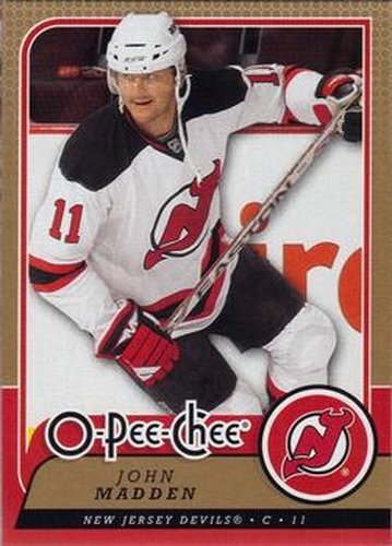 #63 John Madden - New Jersey Devils - 2008-09 O-Pee-Chee Hockey