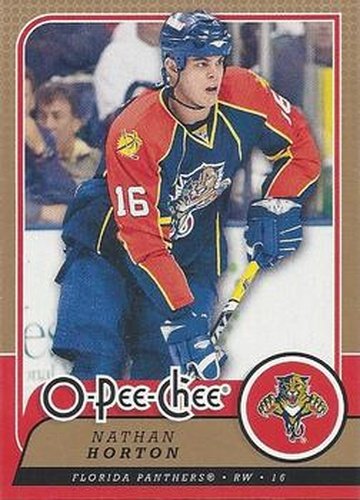 #65 Nathan Horton - Florida Panthers - 2008-09 O-Pee-Chee Hockey