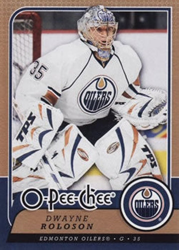 #66 Dwayne Roloson - Edmonton Oilers - 2008-09 O-Pee-Chee Hockey