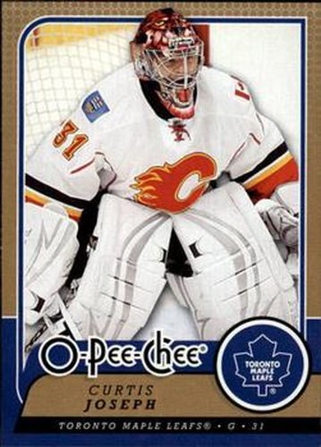 #71 Curtis Joseph - Toronto Maple Leafs - 2008-09 O-Pee-Chee Hockey