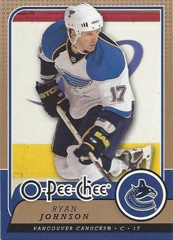 #78 Ryan Johnson - Vancouver Canucks - 2008-09 O-Pee-Chee Hockey