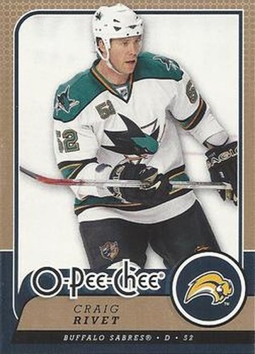 #79 Craig Rivet - Buffalo Sabres - 2008-09 O-Pee-Chee Hockey