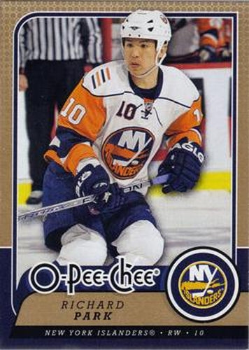 #7 Richard Park - New York Islanders - 2008-09 O-Pee-Chee Hockey