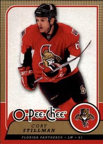#82 Cory Stillman - Florida Panthers - 2008-09 O-Pee-Chee Hockey