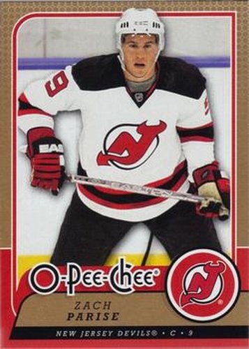 #84 Zach Parise - New Jersey Devils - 2008-09 O-Pee-Chee Hockey