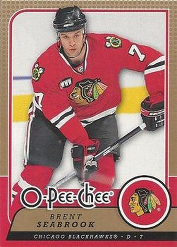 #92 Brent Seabrook - Chicago Blackhawks - 2008-09 O-Pee-Chee Hockey