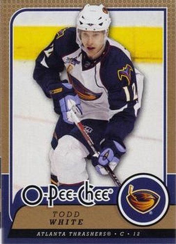 #94 Todd White - Atlanta Thrashers - 2008-09 O-Pee-Chee Hockey