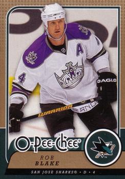 #9 Rob Blake - San Jose Sharks - 2008-09 O-Pee-Chee Hockey