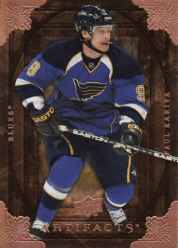 #12 Paul Kariya - St. Louis Blues - 2008-09 Upper Deck Artifacts Hockey