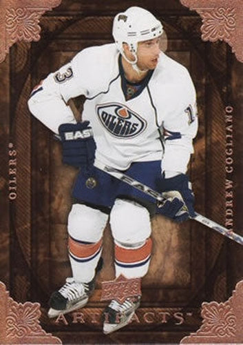 #58 Andrew Cogliano - Edmonton Oilers - 2008-09 Upper Deck Artifacts Hockey