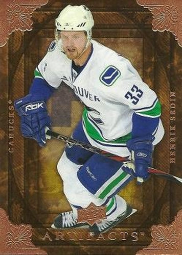 #6 Henrik Sedin - Vancouver Canucks - 2008-09 Upper Deck Artifacts Hockey