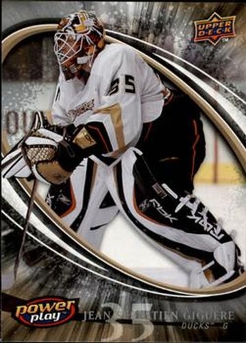 #5 Jean-Sebastien Giguere - Anaheim Ducks - 2008-09 Upper Deck Power Play Box Set Hockey