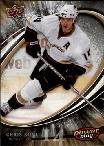 #9 Chris Kunitz - Anaheim Ducks - 2008-09 Upper Deck Power Play Box Set Hockey