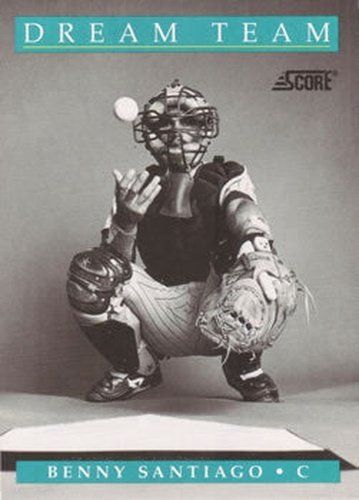 #893 Benny Santiago - San Diego Padres - 1991 Score Baseball