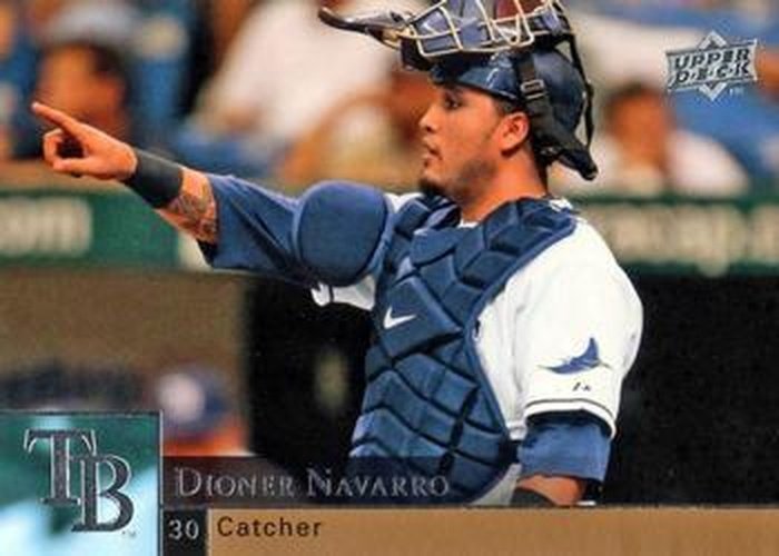 #894 Dioner Navarro - Tampa Bay Rays - 2009 Upper Deck Baseball