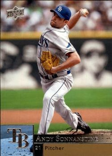 #895 Andy Sonnanstine - Tampa Bay Rays - 2009 Upper Deck Baseball