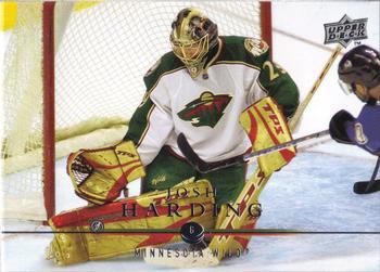 #100 Josh Harding - Minnesota Wild - 2008-09 Upper Deck Hockey