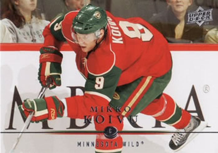 #102 Mikko Koivu - Minnesota Wild - 2008-09 Upper Deck Hockey