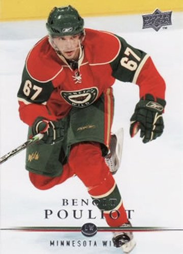 #106 Benoit Pouliot - Minnesota Wild - 2008-09 Upper Deck Hockey