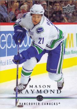 #10 Mason Raymond - Vancouver Canucks - 2008-09 Upper Deck Hockey