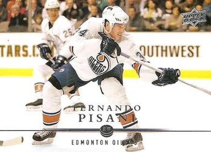 #118 Fernando Pisani - Edmonton Oilers - 2008-09 Upper Deck Hockey