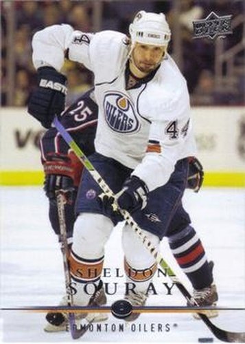 #121 Sheldon Souray - Edmonton Oilers - 2008-09 Upper Deck Hockey