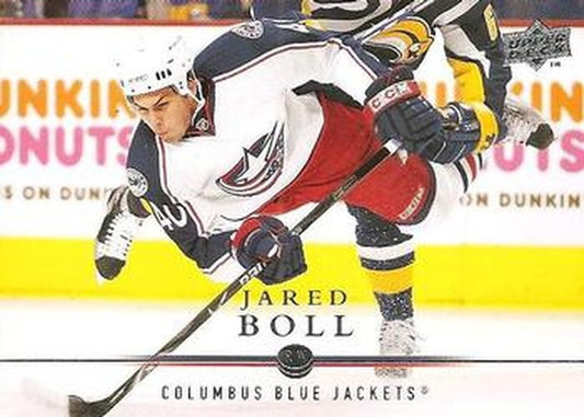 #142 Jared Boll - Columbus Blue Jackets - 2008-09 Upper Deck Hockey