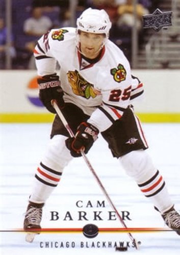 #158 Cam Barker - Chicago Blackhawks - 2008-09 Upper Deck Hockey