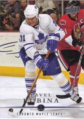#15 Pavel Kubina - Toronto Maple Leafs - 2008-09 Upper Deck Hockey