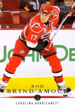 #165 Rod Brind'Amour - Carolina Hurricanes - 2008-09 Upper Deck Hockey