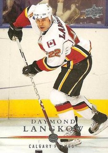#168 Daymond Langkow - Calgary Flames - 2008-09 Upper Deck Hockey