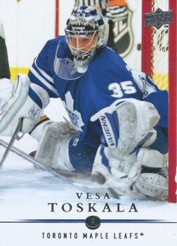 #16 Vesa Toskala - Toronto Maple Leafs - 2008-09 Upper Deck Hockey