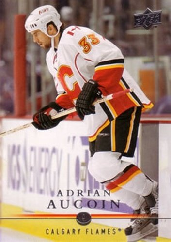 #173 Adrian Aucoin - Calgary Flames - 2008-09 Upper Deck Hockey