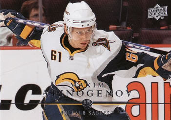 #174 Maxim Afinogenov - Buffalo Sabres - 2008-09 Upper Deck Hockey