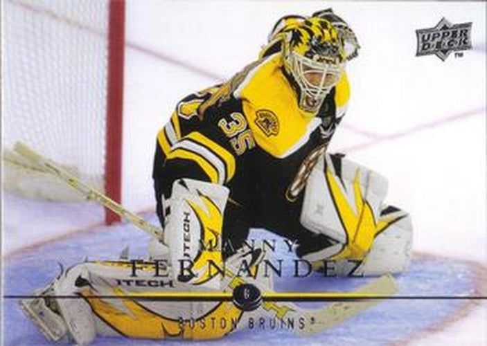 #183 Manny Fernandez - Boston Bruins - 2008-09 Upper Deck Hockey
