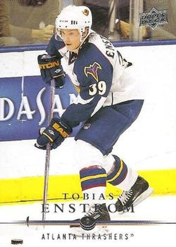 #188 Tobias Enstrom - Atlanta Thrashers - 2008-09 Upper Deck Hockey