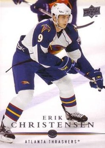 #192 Erik Christensen - Atlanta Thrashers - 2008-09 Upper Deck Hockey