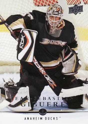 #198 Jean-Sebastien Giguere - Anaheim Ducks - 2008-09 Upper Deck Hockey