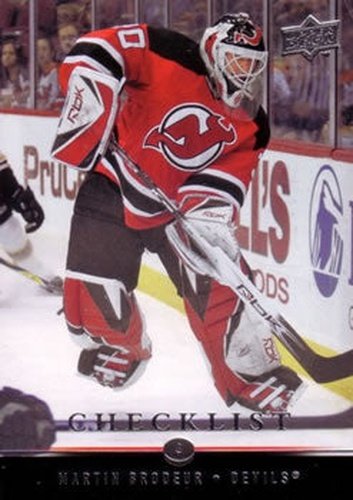 #199 Martin Brodeur - New Jersey Devils - 2008-09 Upper Deck Hockey
