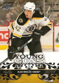 #202 Blake Wheeler - Boston Bruins - 2008-09 Upper Deck Hockey