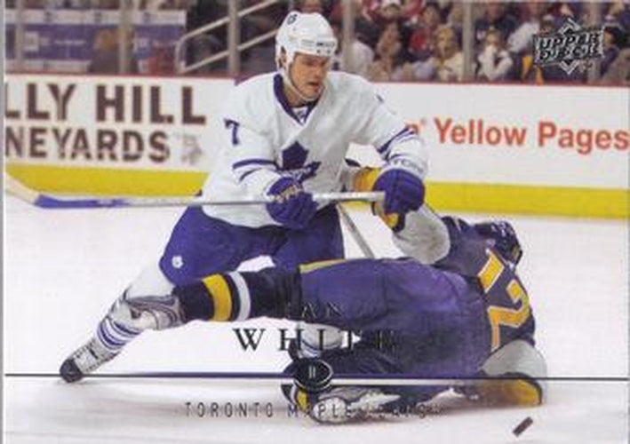 #21 Ian White - Toronto Maple Leafs - 2008-09 Upper Deck Hockey