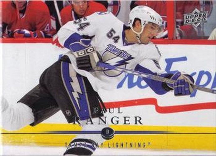 #22 Paul Ranger - Tampa Bay Lightning - 2008-09 Upper Deck Hockey