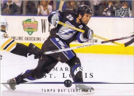 #23 Martin St. Louis - Tampa Bay Lightning - 2008-09 Upper Deck Hockey