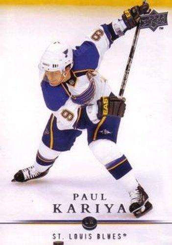 #29 Paul Kariya - St. Louis Blues - 2008-09 Upper Deck Hockey