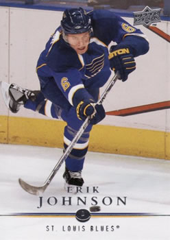 #30 Erik Johnson - St. Louis Blues - 2008-09 Upper Deck Hockey